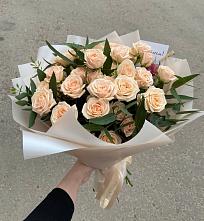 Букет Кремовые розы Латте в Болхове