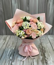 Букет цветов из:  Гвоздики, Розы и Хризантемы в Болхове