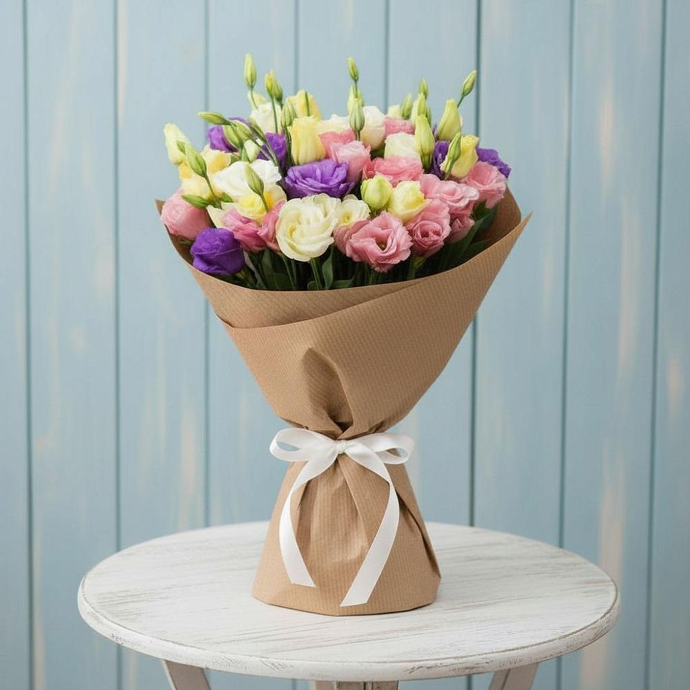 Букет цветов из: Лизиантусы в Болхове