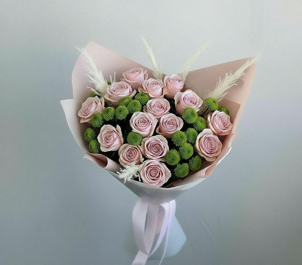 Букет цветов из: Розы и Хризантемы в Болхове