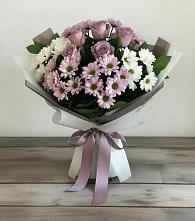 Букет цветов из:  Хризантемы и Розы #REPLACE_PRED# Болхове