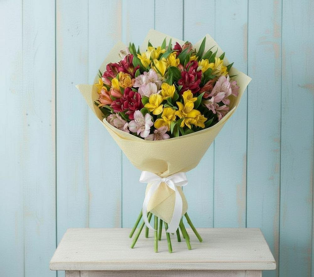 Букет цветов из: Альстромерии в Болхове